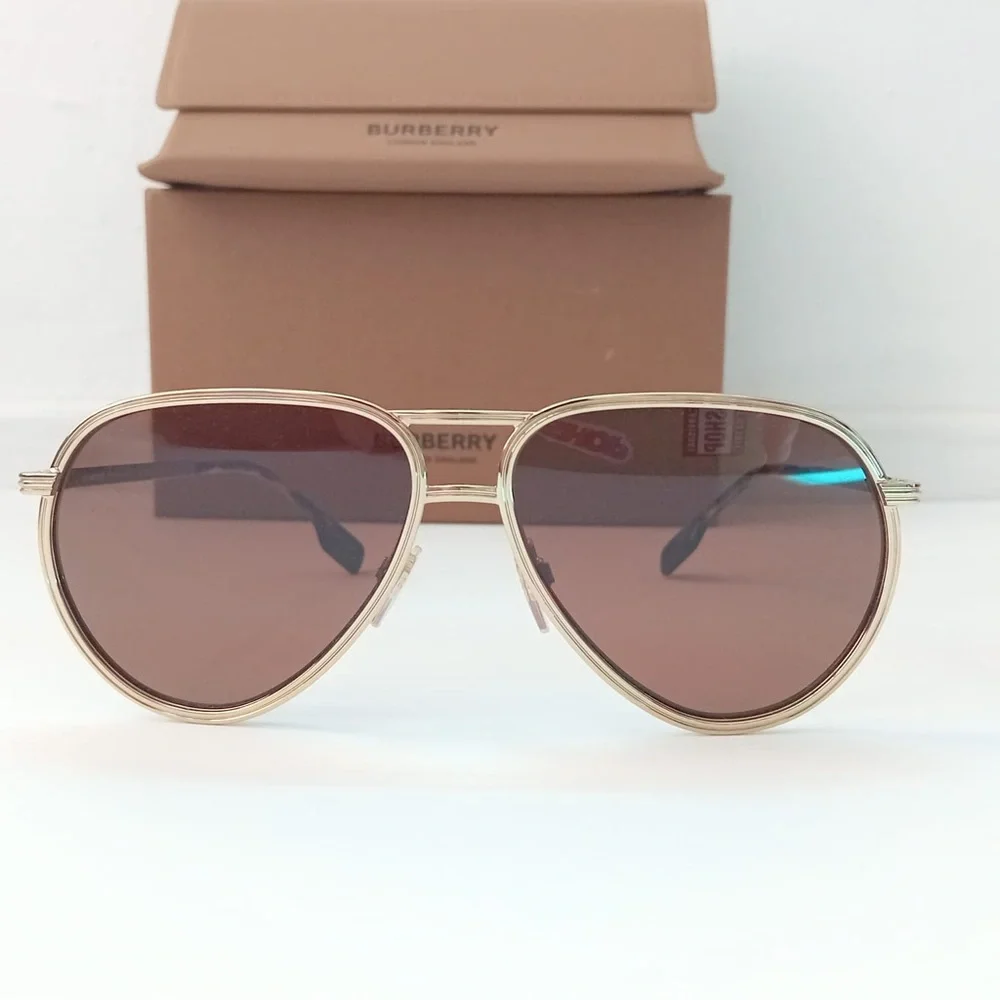 Burberry BE3135 110973 Scott Men Pilot Dark Brown Sunglasses